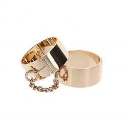 Наручники Taboom Dona Slave Wrist Cuffs 62 см золотий - мініатюра 4