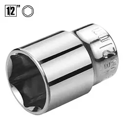 Головка торцева 1/2" (6 гр.) 20 мм 76046120-6pt