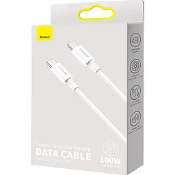 Кабель Baseus Superior Series Fast Charging USB-С to USB-С 100W 2m White (CATYS-C02) [151856] - мініатюра 6