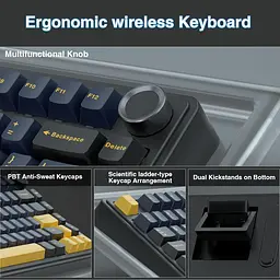 Клавіатура Aula F75 Wireless Black (6948391208626) - мініатюра 10