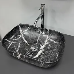 Умивальник VBI Ravenna накладний 46x33.5 см black opal matt VBI-011233 - мініатюра 2