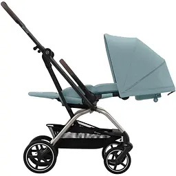 Коляска Cybex Eezy S Twist+ 2 TPE B Stormy Blue з бампером сіро-блакитна (524000111) - мініатюра 5
