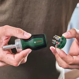 Викрутка з тріскачкою 6 насадок Bosch hoz0014148 - мініатюра 6