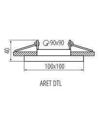 Кільце точкового світильника Kanlux 38363 ARET 1x10W IP20 біле - мініатюра 2