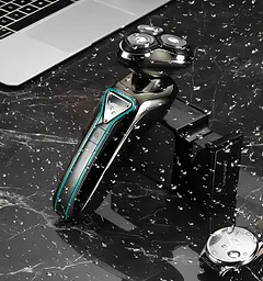 Електробритва VGR V-323 акумуляторна чоловіча бритва дисплей USB 8 Вт - мініатюра 2