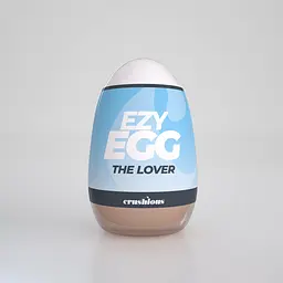 Мастурбатор яйце Crushious Ezy Egg The Lover (тілесний) - мініатюра 2