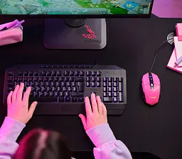 Комп'ютерна миша Trust GXT 109 Felox RGB USB-A рожевий teh0014008 - мініатюра 2