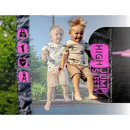 Батут із внутрішньою сіткою THUNDER Inside Ultra 12FT 374 см Black/Pink - мініатюра 4