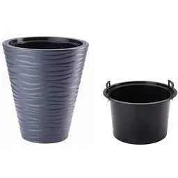Горщик для квітів Form-Plastic Sahara-30 14.6 л антрацит (2720-014)