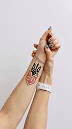 Тату тимчасове Вишиванка із гербом Tattooshka L-55 Різнокольоровий shop (4825800010082) - мініатюра 3