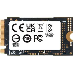 Накопичувач SSD Transcend m.2 NVMe 256GB 2242 PCIe 4.0x4 3D TLC DRAM-less (TS256GMTE410S) (TS256GMTE410S_) - мініатюра 2