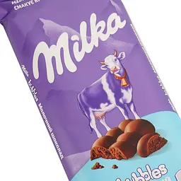 Шоколад молочний Milka Bubbles пористий 80 г (523478) - мініатюра 3