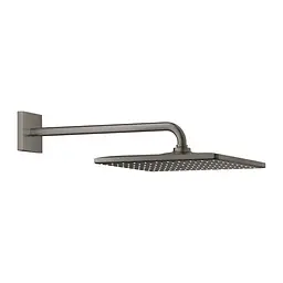 Верхній душ з душовим кронштейном 422 мм, 1 режим струменя Grohe Rainshower 310 Mono Cube 26564AL0, Графит
