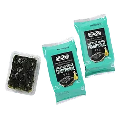 Чіпси з морських водоростей Nicos Seaweed Snack Traditional Flavor 4г - мініатюра 5