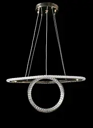 Люстра стельова LED Splendid Ray LF9809/2, 2 лампи, регульована температура світла, золотий метал, сучасний стиль для дому