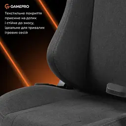 Ігрове крісло GamePro GC775DG Fabric Dark Gray (GC775DG) - мініатюра 10