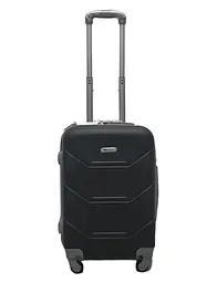Валіза маленька S ABS-пластик Milano bag 147M 55×38×23см 45л Чорний