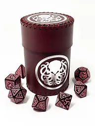 Настільна гра Планета Ігор Чаша для кубиків Ктулху (бургунді) (Dice cup Cthulhu burgundy) (pi-dc003) - мініатюра 4