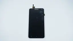 Дисплей для смартфона Lenovo S580, black у зборі з тачскріном без рамки