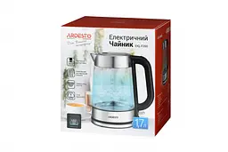 Електрочайник Ardesto Strix EKL-F200 скло 1.7 л сріблясто-чорний (EKL-F200) - мініатюра 5