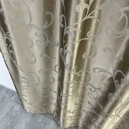 Жакардові штори кавового кольору з вензелем на тасьмі 2шт. 150х270 ALBO pbe0052391 - мініатюра 5