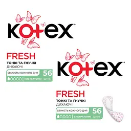 Щоденні прокладки Kotex Ultraslim 112 шт. (2 уп. х 56 шт.)