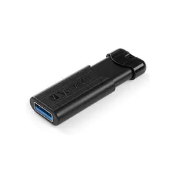 USB флеш накопичувач Verbatim 16GB PinStripe Black USB 3.2 (49316) - мініатюра 3