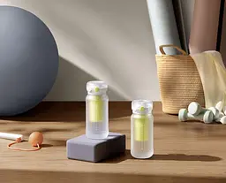 Спортивна пляшка Xiaomi Mijia Sports Water Bottle 1 л, біла, ударостійка з фільтром - мініатюра 6