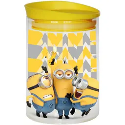 Банка для зберігання Universal Minions Banana скляна з пластиковою кришкою 500 мл (85006273)