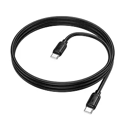 Дата кабель Hoco X115 Surpass Type-C to Type-C 60W (1m) Black - мініатюра 2