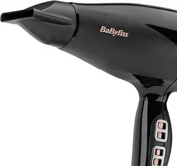 BaByliss Фен Air Power Pro, 2300Вт, 3 режими, дифузор, іоніз-я, хол. обдув, кераміка, чорно-рожевий - мініатюра 7
