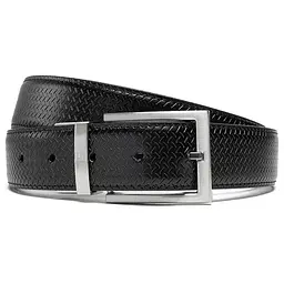 Ремінь чоловічий шкіряний Semi Line Black/Brown (P8232-0 M)