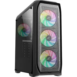 Корпус Zalman N5 MF чорний, без БЖ, Mid Tower, для ATX / Micro ATX / Mini ITX, 2xUSB 2.0, 1xUSB 3.0, 4x120 мм RGB Fan, бічна