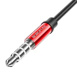 Провідні вакуумні навушники Borofone BM57 Platinum, 3.5mm, 1.2m, Червоний - мініатюра 3