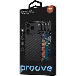 Чохол Proove Carbon Slim with Magnetic Ring для Apple iPhone 17 Pro Black (PCCSIP17P002) [161293] - мініатюра 2