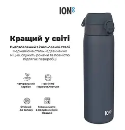 Пляшка для води металева вакуумна ION8 500 мл Vacuum Insulated Navy (I8TS500NAVY) - мініатюра 7