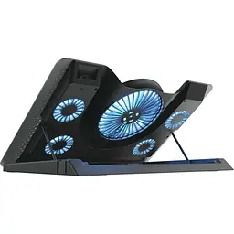 Підставка для ноутбука Trust 17.3" GXT 1125 Quno BLUE LED Black (23581_TRUST) - мініатюра 4