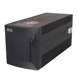 Джерело безперебійного живлення PowerCom RPT-2000AP Schuko Black, 2000 ВА, 1200 Вт, лінійно-інтерактивний, AVR, 4 розетки (Schuko), батарея 12В/9Ач x 2 шт