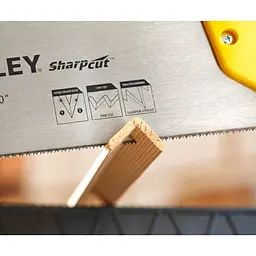 Ножівка по дереву Stanley Sharpcut L= 550 мм 11 зубів/1" (STHT20372-1) - мініатюра 5