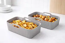 Силіконова форма для випікання та аерогрилю (мультипечі) 24×14×8 см універсальна форма для приготування - мініатюра 2