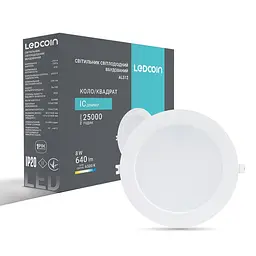 Світлодіодний вбудований світильник Ledcoin AL512 8Вт 6500K