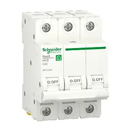 Автоматичний вимикач змінного струму Schneider RESI9 40А, 3P, крива, 6кА