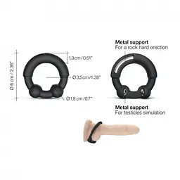 Кільце ерекційне з металевими вставками Dorcel STRONGER RING Dorcel SO5077 91775 - мініатюра 4