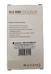 Кишеня зовнішня Dynamode, Dark Grey, M.2, Type-C 3.2 Gen2, 1xM.2 NVMe / SATA, формат 2230/2242/2260/2280 (DM-CAD-SSD14-N) - мініатюра 5