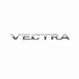 Емблема напис VECTRA Вектра 165х17 мм Хром (Завод)
