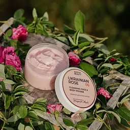 Очищуючий мус для тіла та обличчя з гліцерином і маслом ши Ukrainian Rose 200 мл - мініатюра 3