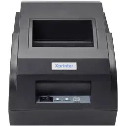 Принтер чеків Xprinter (термодрук, 90 мм/с, стрічка 58 мм, USB, чорний) (XP-58IIL)