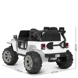 Дитячий електромобіль Джип Jeep Wrangler M 4282EBLR - мініатюра 3