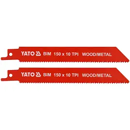 Полотна по дереву і металу бі-металеві до шаблевої пили YATO l=150 мм (YT-33930)
