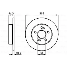 Гальмівний диск Bosch 0 986 478 758 - мініатюра 5